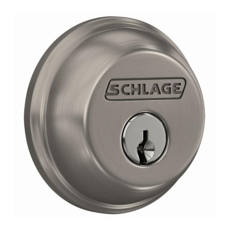 Sat NI SGL Cyl Deadbolt